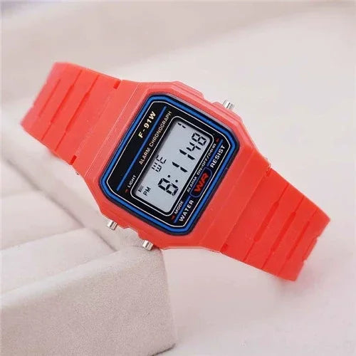 Sport LED Digital Watches Children Simple Small Square Dial Electronic Watch Silicone Band Fashion Casual Mens Watch Friend Gift