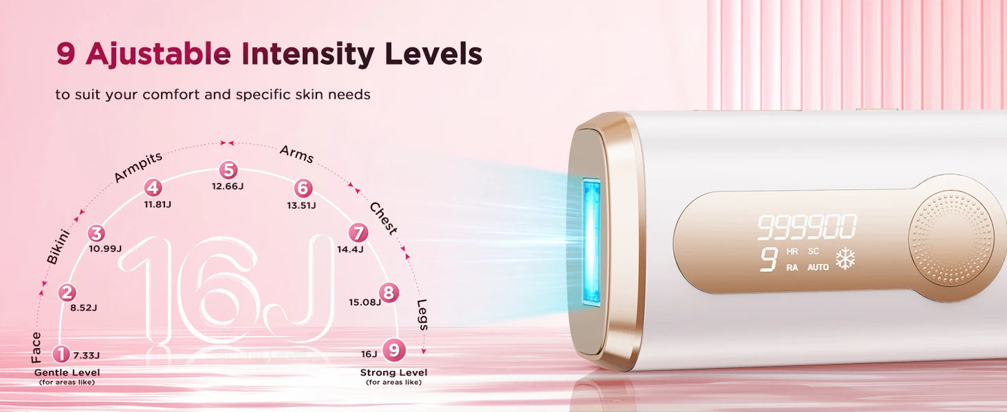 990000 Flash Laser Epilator IPL Hair Removal For Men and Women Body Bikini Facial Permanant Painless IPL Hair Remover Machine