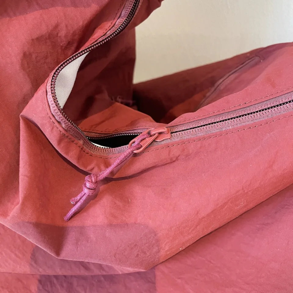 Japanese Fashion Casual Nylon Tote Bag Women 2025 New Style Trend All-match Large Capacity Underarm Bag Commuter Shoulder Bag