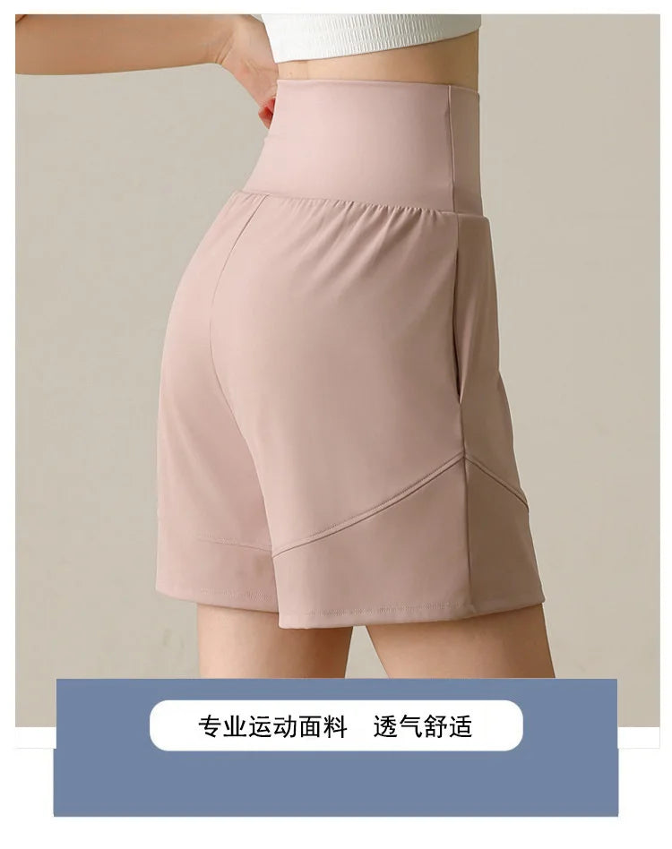 Women's Loose Fitting Slimming Nylon Sports Capris, Casual Fitness Training Pants, Running Pants, Cycling Short, Summer