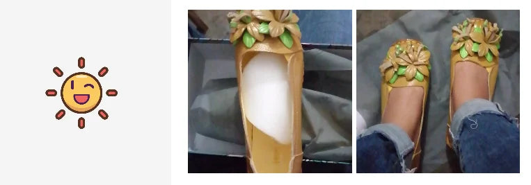 Genuine Leather Ballet Flats Women's Slip On Loafers Vintage Handmade Flower Soft Muffin Platform Casual Walk Dress Shoes Woman