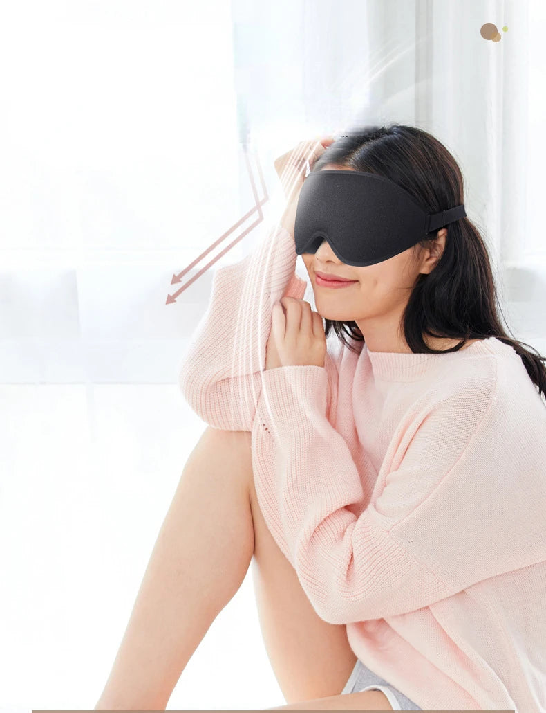 3D Sleep Mask Blindfold Sleeping Aid Eyepatch Eye Cover Sleep Patches Eyeshade Breathable Face Mask Eyemask Health Care for Rest