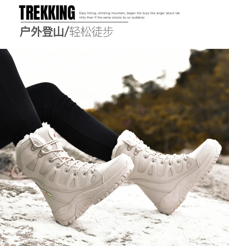 Men Tactical Boots Brand Climbing Shoes Waterproof Outdoor Ankle Male Breathable Women Motorcycle Casual Hiking Shoes Size Boot