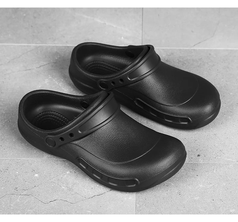 Jumpmore Safety Shoes Non-slip Oil-resistant Men Shoes Wet Places Hospital Working Shoes Kitchen Bathrooms Shoes Size 38-48