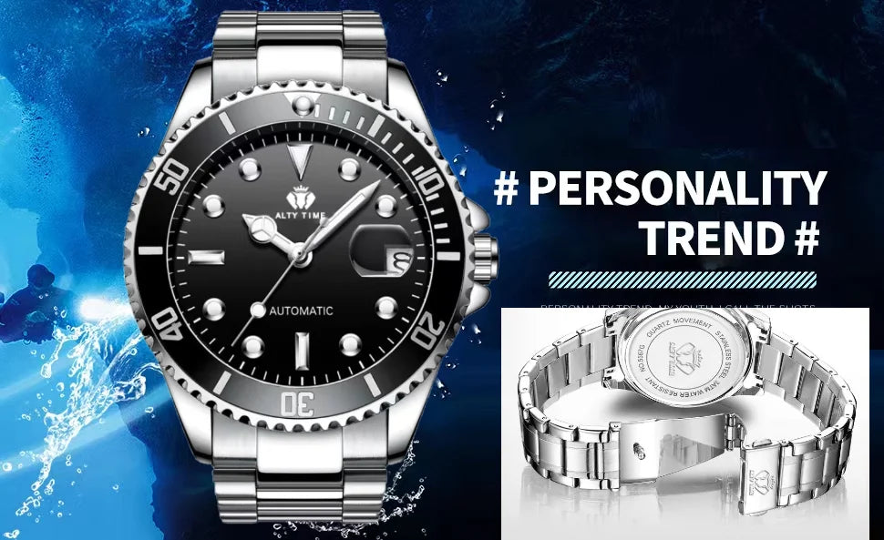 40MM Luxury Brand Men ' S Watches Top Fashion NH35 Automatic Mechanical Watches For Men Sapphire Stainless Steel Case Watch