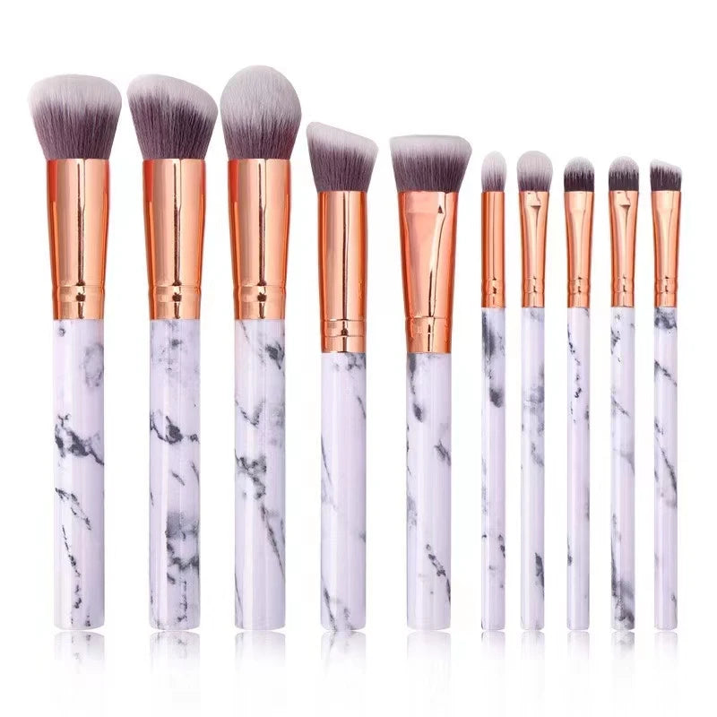 20/10/8/6Pcs Makeup Brushes Set Professional Plastic Handle Soft Synthetic Hair Powder Foundation Eyeshadow Brush Make Up Tools