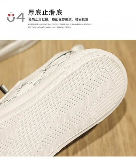 European Station Leather Fashion Men's Sneakers Men Shoes Man Embossed All Fashion Leather Red Casual Shoes for Men Men Shoes