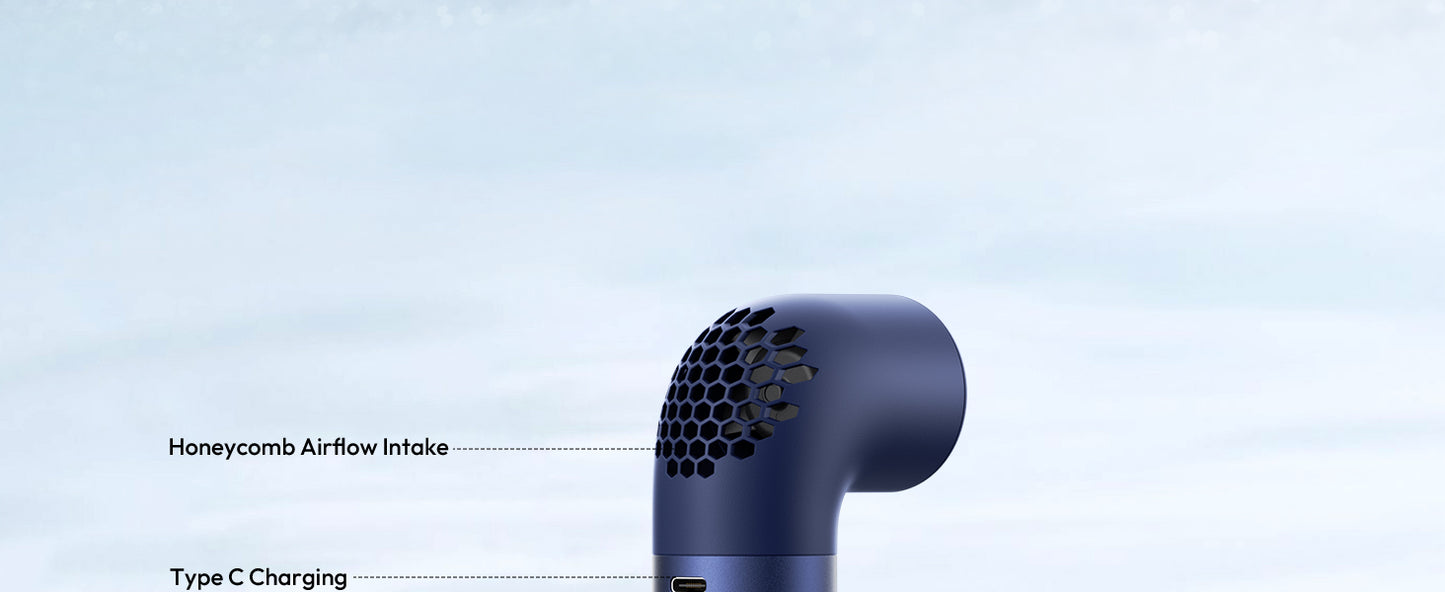 High-speed Violent Wind Gathering Handheld Small Fan Mini Portable Usb Turbo Electric Fan Large Wind Silent Outdoor Camping