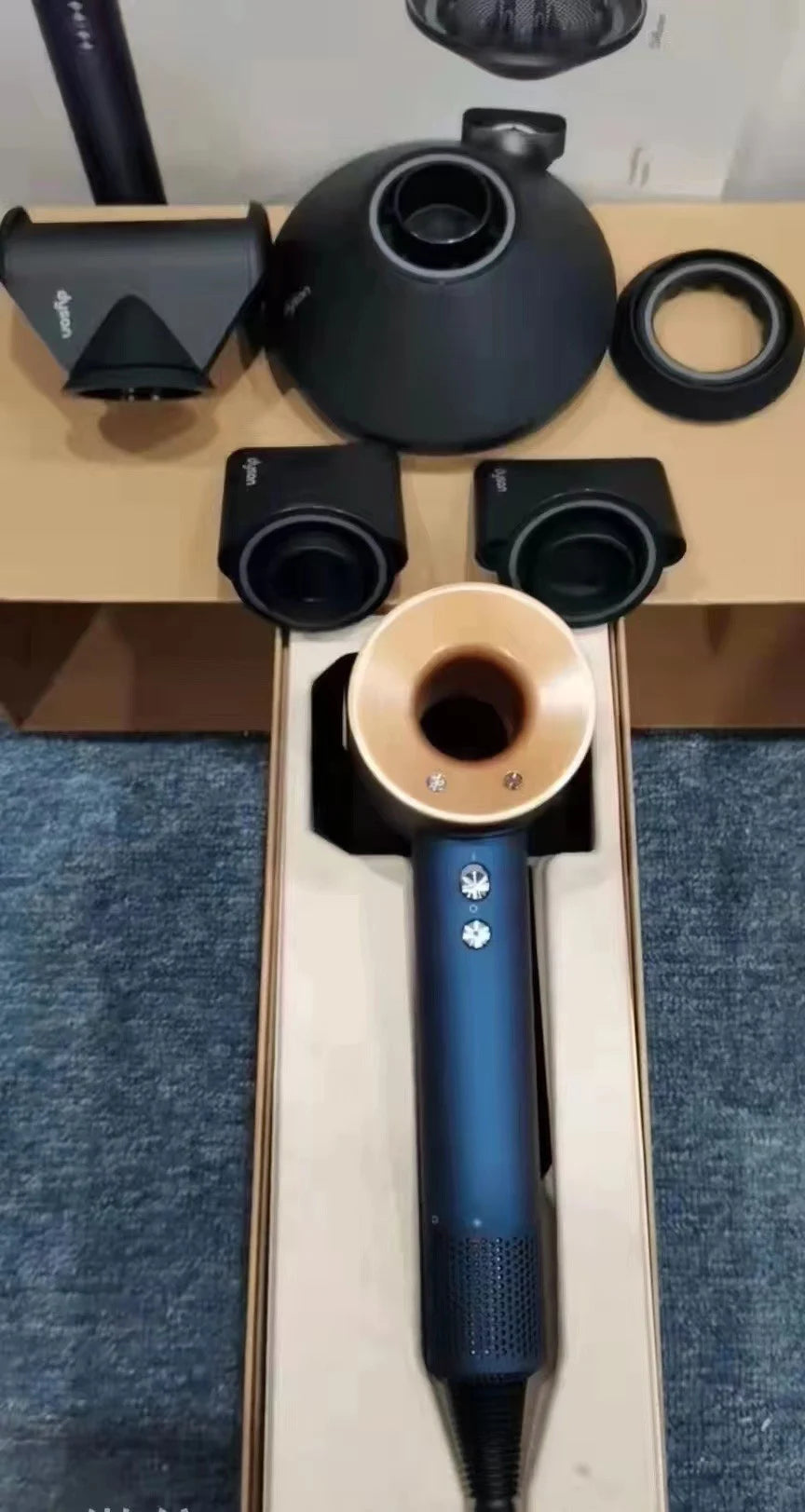 High version hair dryer household negative ion hair care quick drying strong silent large air volume women's hair dryer gift