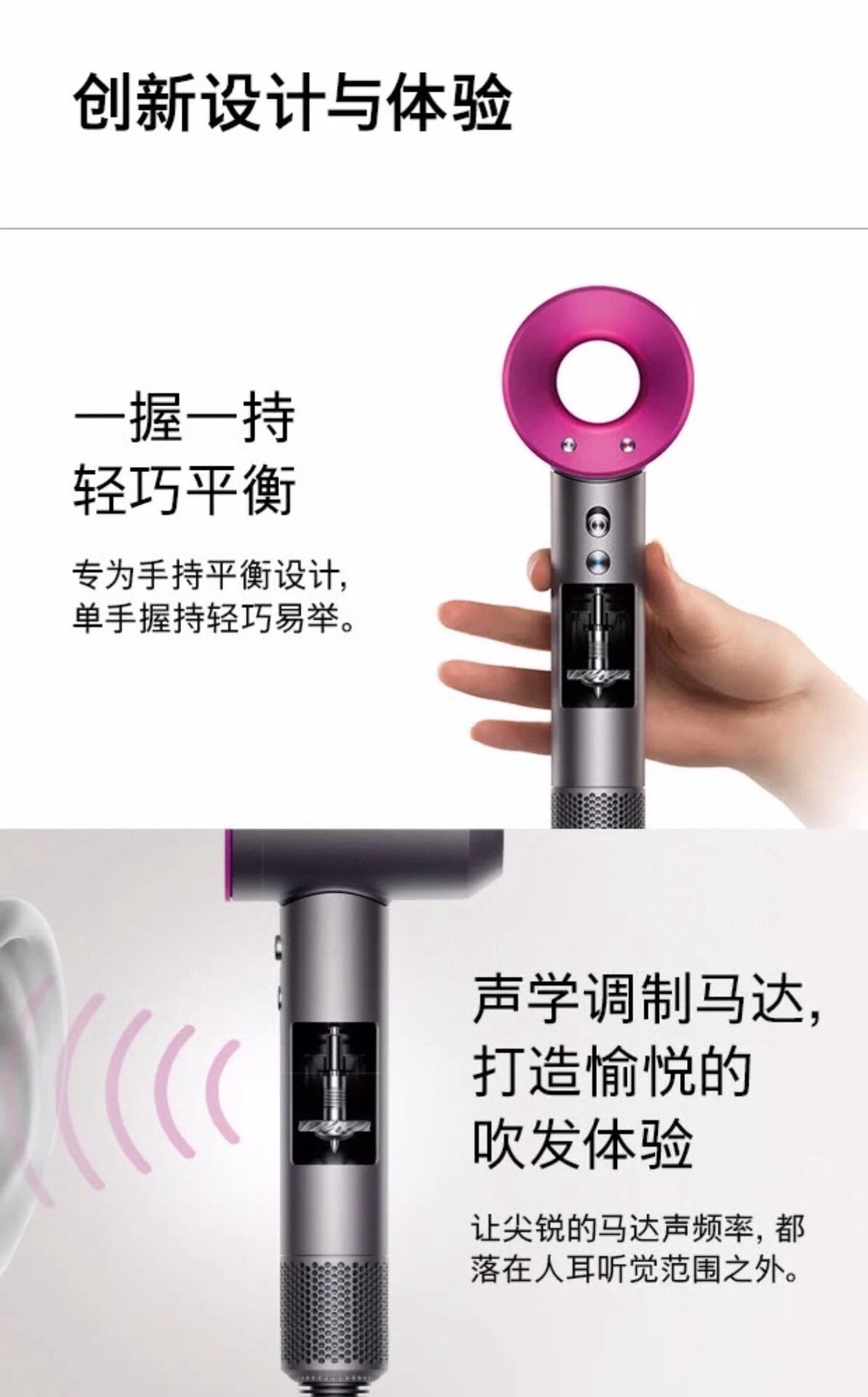 High version hair dryer household negative ion hair care quick drying strong silent large air volume women's hair dryer gift