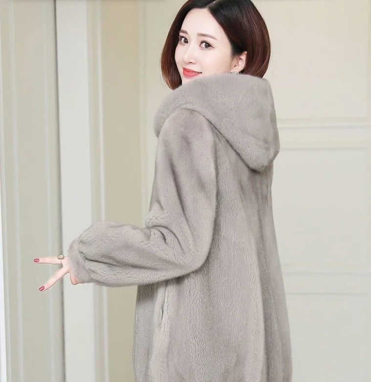 autumn winter women hoode coat