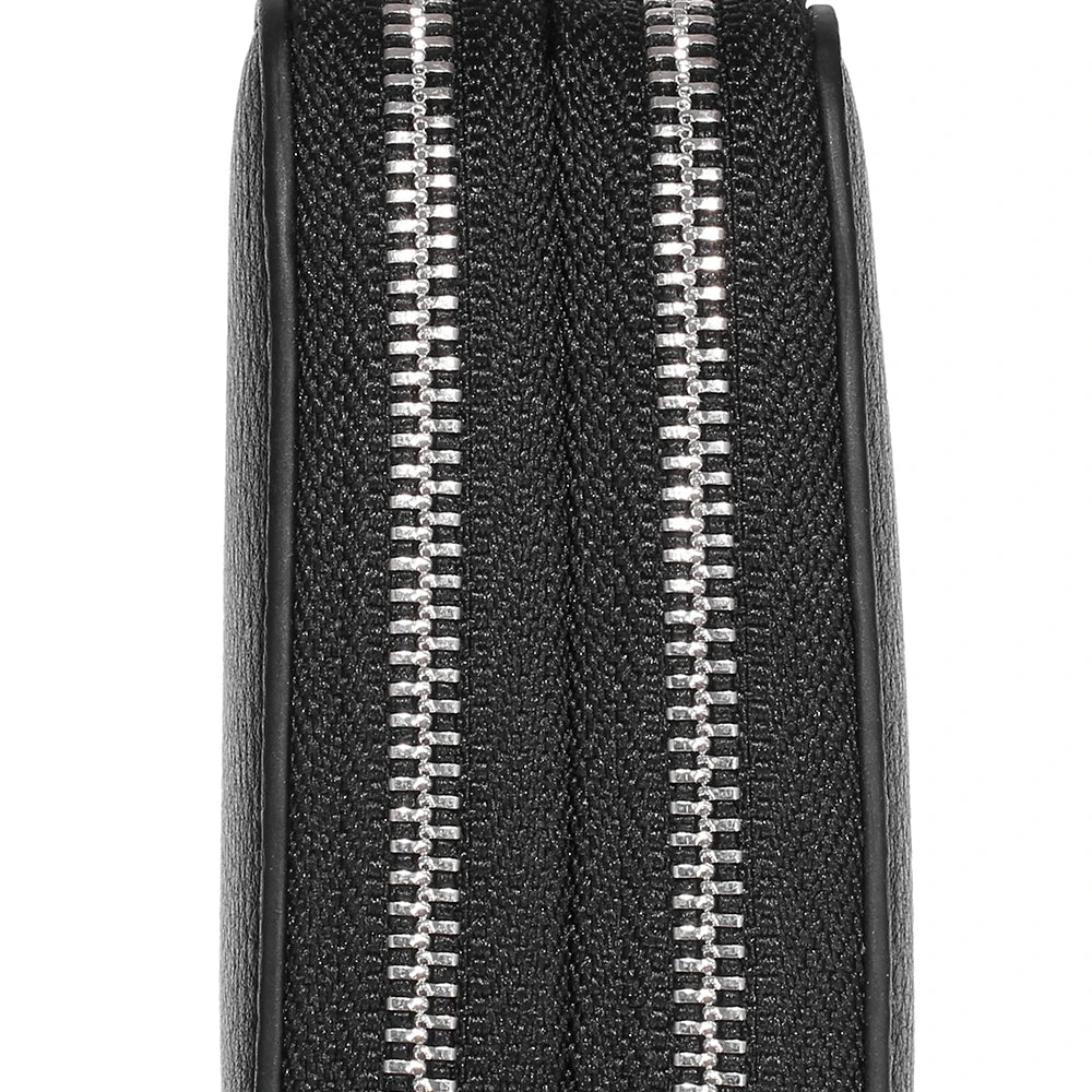 Split Leather Key Wallets Unisex Key Bag Men Car Key Holders Double Zipper Keychain Case Women Smart Housekeeper