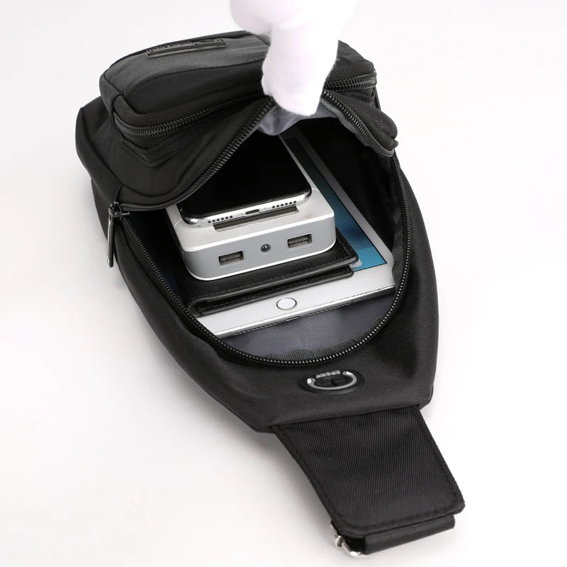 anti theft chest bag travel bag passport case mini crossbody bags for men mountain sports shoulder bag boy keys Mobile phone bag