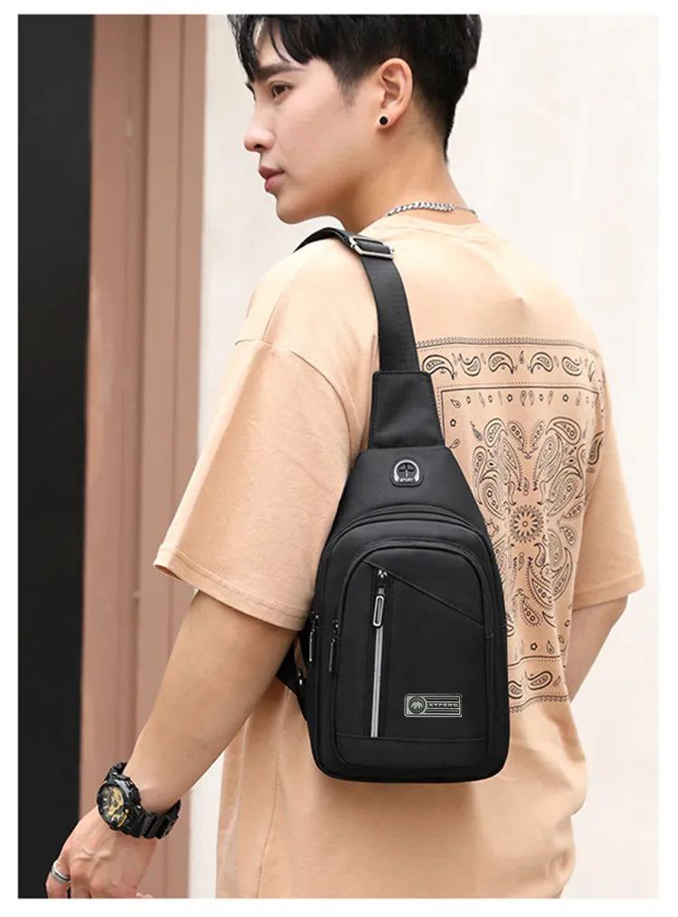 anti theft chest bag travel bag passport case mini crossbody bags for men mountain sports shoulder bag boy keys Mobile phone bag