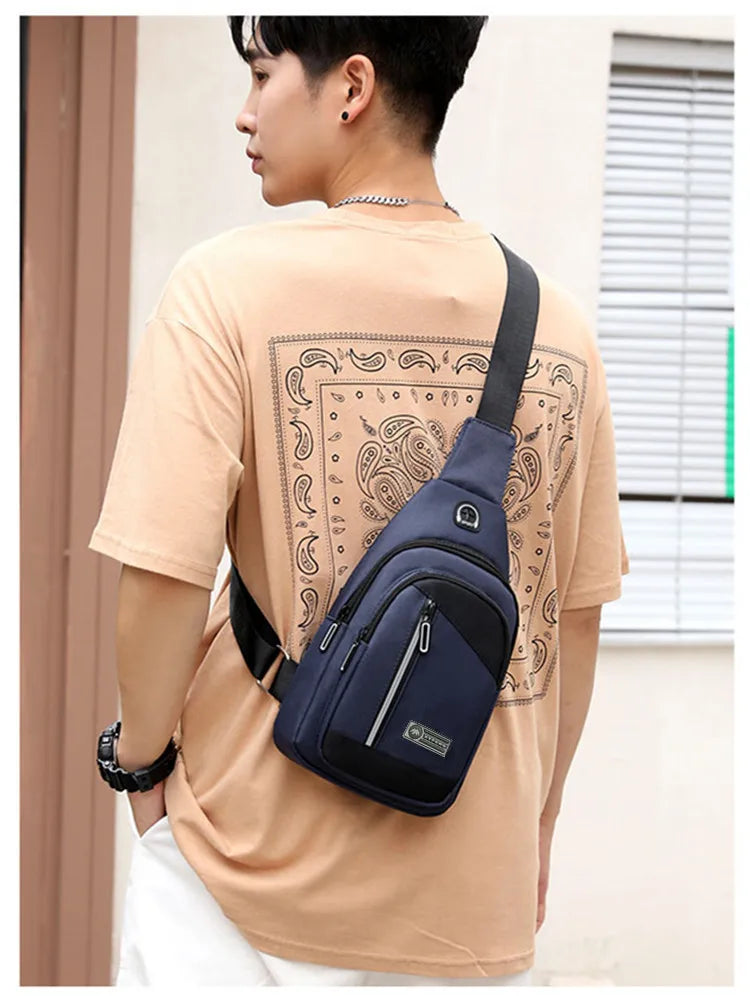 anti theft chest bag travel bag passport case mini crossbody bags for men mountain sports shoulder bag boy keys Mobile phone bag