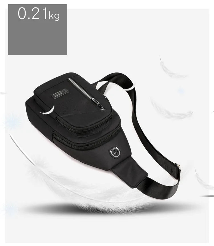 anti theft chest bag travel bag passport case mini crossbody bags for men mountain sports shoulder bag boy keys Mobile phone bag