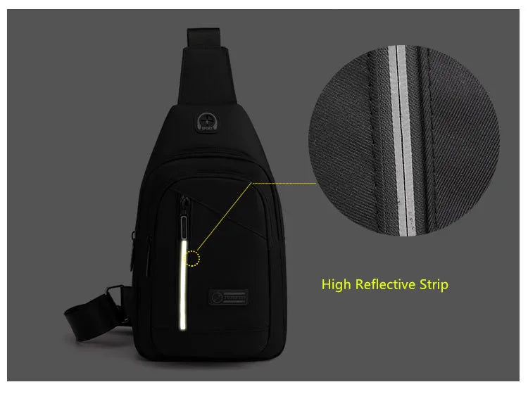 anti theft chest bag travel bag passport case mini crossbody bags for men mountain sports shoulder bag boy keys Mobile phone bag