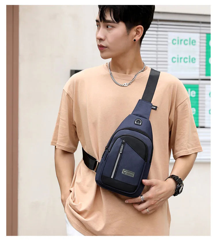 anti theft chest bag travel bag passport case mini crossbody bags for men mountain sports shoulder bag boy keys Mobile phone bag