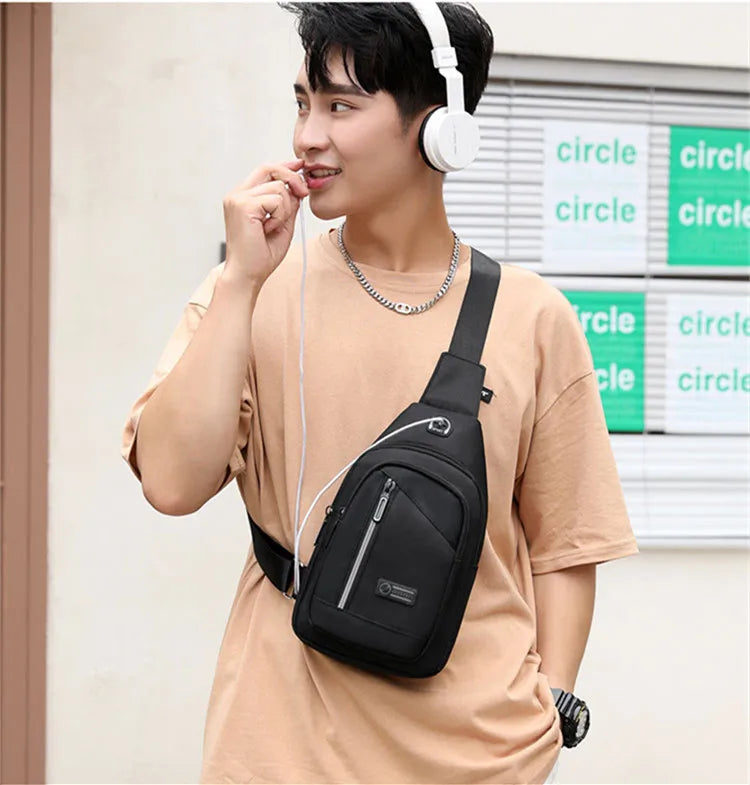 anti theft chest bag travel bag passport case mini crossbody bags for men mountain sports shoulder bag boy keys Mobile phone bag