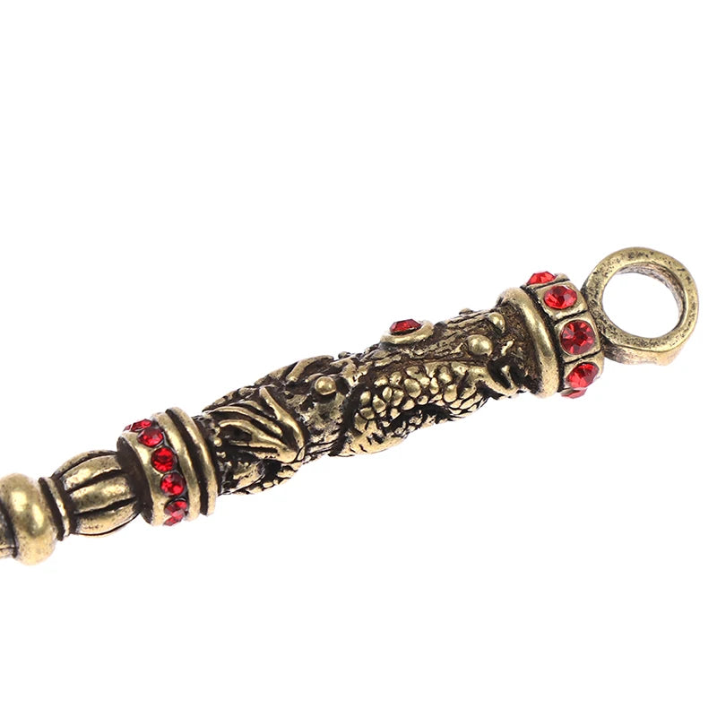 1pc Ear Spoons Retro Brass Dragon Portable Ear Cleaning Tool Ear Pick Ear Wax Remover Curette Cleaner Keychain Pendants