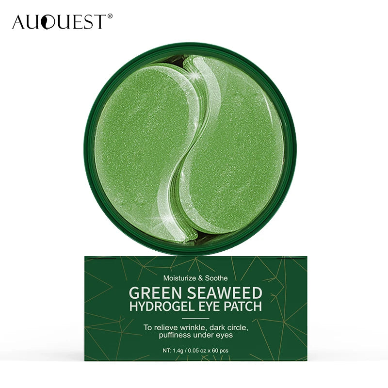 AUQUEST 60pcs Eye Patches Mask Collagen Eye Patch Natural Moisturizing Anti Wrinkle Aging Remove Dark Circles Eye Bag Skin Care