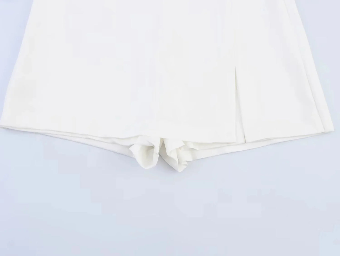 TRAFZA Casual Chic Butter Yellow Women Shorts Skirt Solid Zipper Shorts Skirt Fashion 2025 Spring Summer Elegant Holiday Shorts