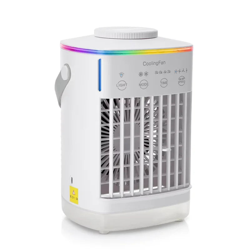 Water cooling fan humidification spray fan small air conditioning office fan home desktop water replenishment humidifier