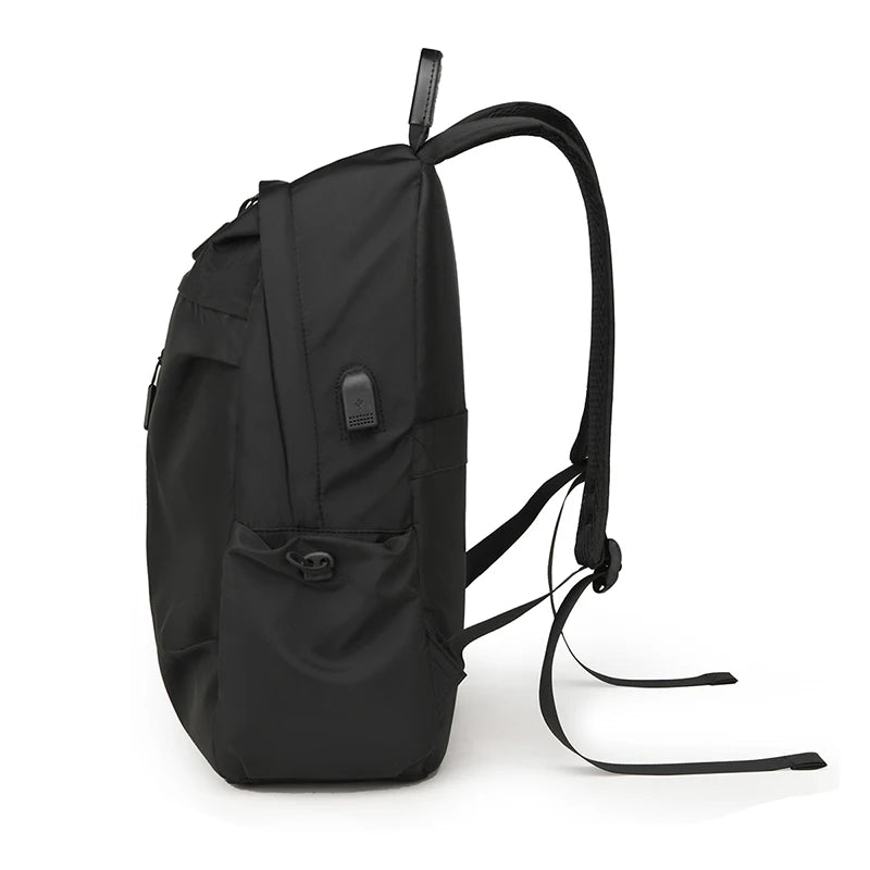 Boys' school backpack, university backpack, waterproof and lightweight black backpack, casual day bag, boys' and girls' backpack