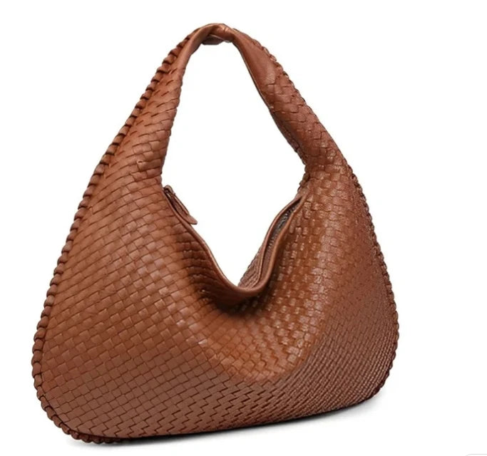 Women's woven handbag commuter bag