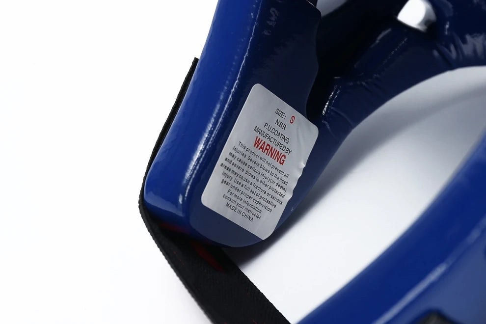 White Taekwondo Helmet Red Black BLue Headgear Face Mask Karate Kick Boxing Head Guard for Kids Adult Logo Customized Quality