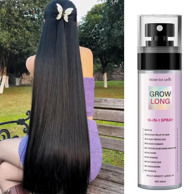 100ml, 10 in 1 Long Hair Care Spray, Innovative Technology to Achieve All-Round Care, Create Natural Lotus Pine Feeling, Gently Sprayed with Various Hair Problems