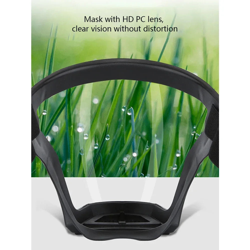 Highdefinition Protective Goggles Full Face Protection Transparent Riding Goggles Antispray Antidust Antifog And Antiwind Mask