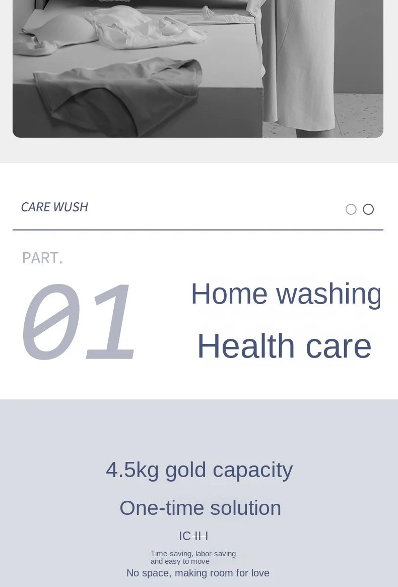 Washing Machine Portable Automatic Washing Machine Household Small Washing Integrated Underwear Sock Fantastic