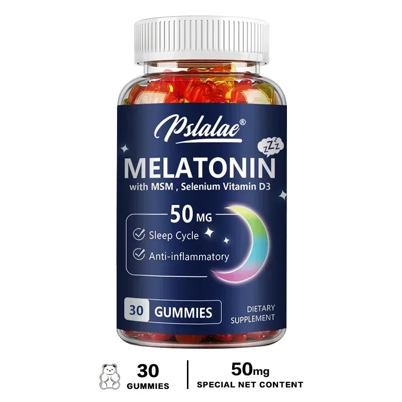Melatonin Gummies - Helps You Fall Asleep Faster, Improve Sleep Quality, Quick Dissolution, Regulate Biological Clock