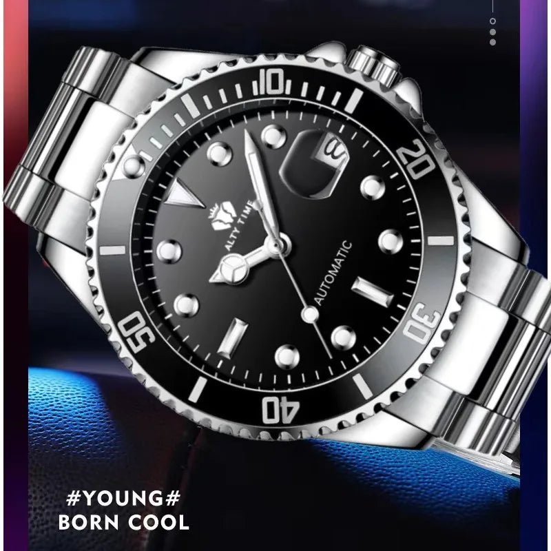 40MM Luxury Brand Men ' S Watches Top Fashion NH35 Automatic Mechanical Watches For Men Sapphire Stainless Steel Case Watch