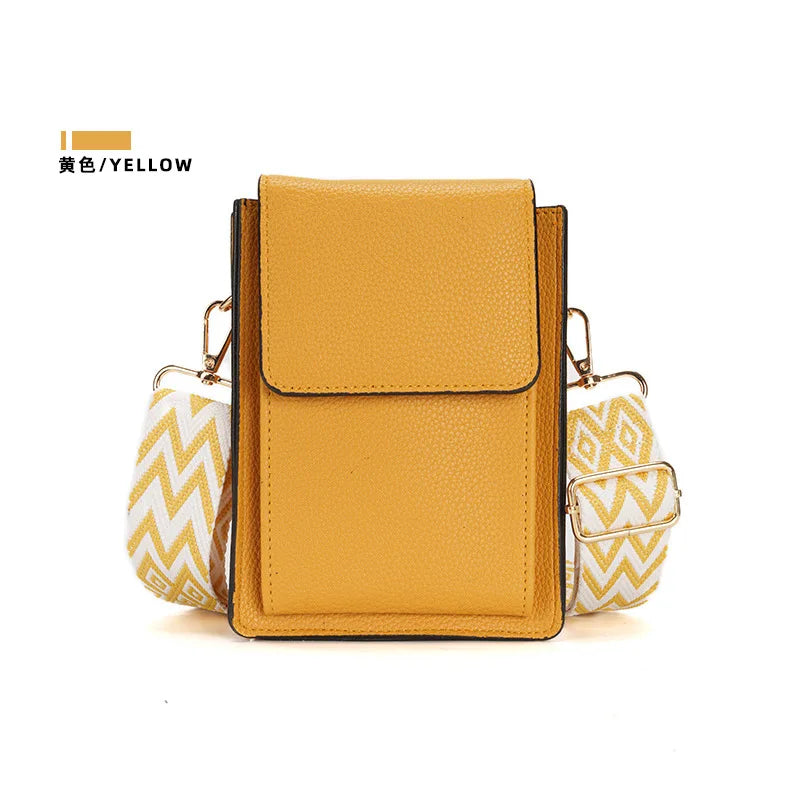Multi-Card Slot Mobile Phone Bag Women's Niche Single Shoulder Thin Crossbody Bag Simple Multi-Functional Adjustable Shoulder Strap Large Capacity