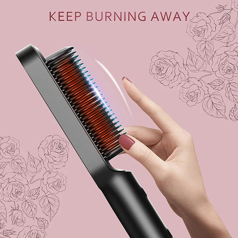 Electric Hair Brushes Straightening Brush Heating Comb  Curling Iron Hair Styling Tools Hair Straightener Brush