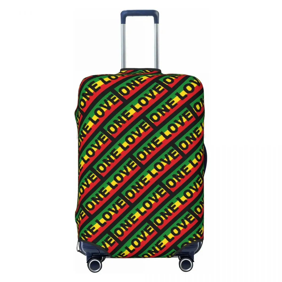 Custom Cute Jamaica Rasta Judah Lion Rastafari Flag Luggage Cover Protector Dust Proof Travel Suitcase Covers
