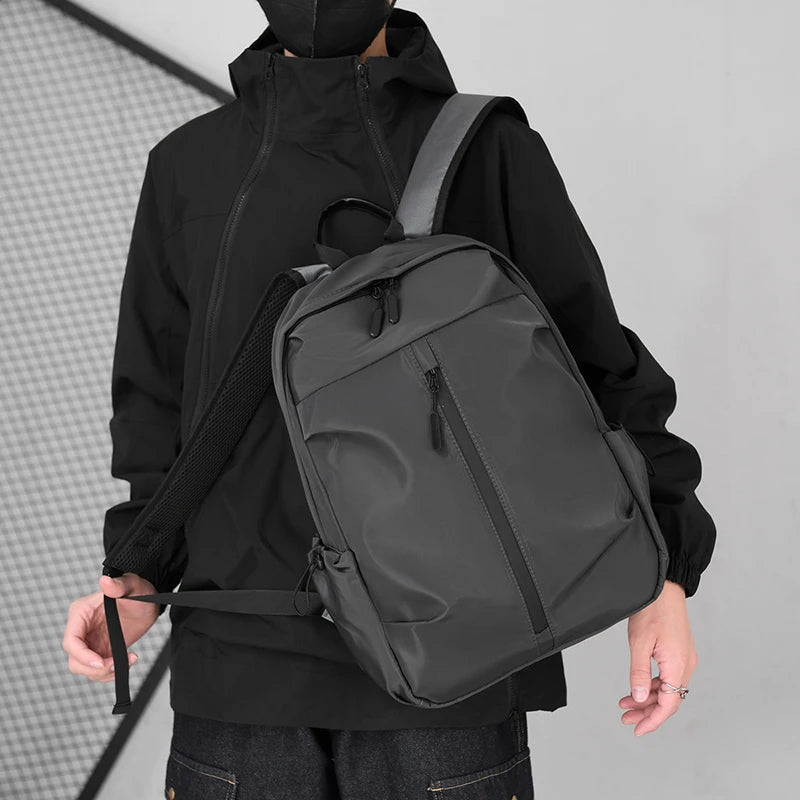 Boys' school backpack, university backpack, waterproof and lightweight black backpack, casual day bag, boys' and girls' backpack