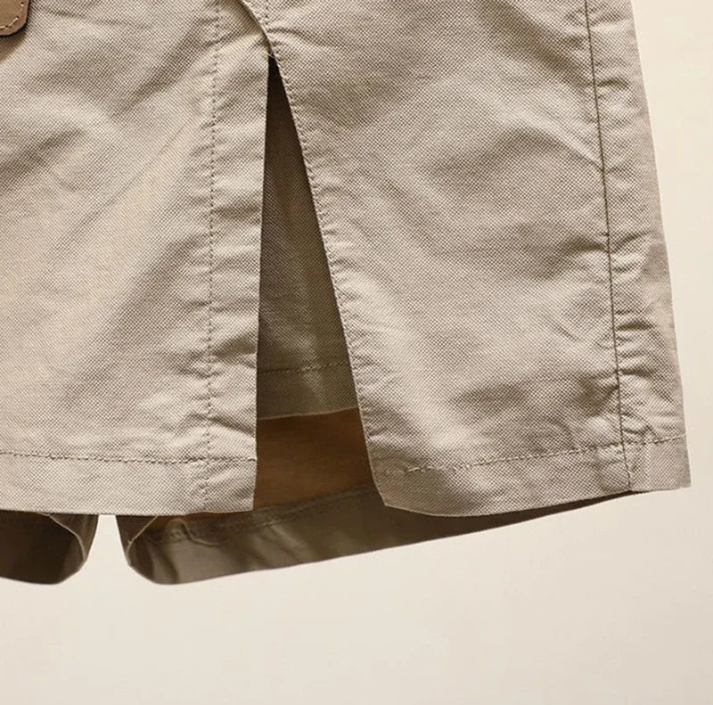 2025 Chic Shorts Women Korean Solid Buttons Side Slit A-line Streetwear Fashion Skirts Chic Harajuku Summer Loose Pants