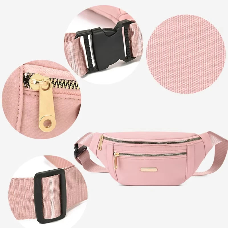 Women Waist Bags for Women Oxford Leisure Color Chest Bag Shoulder Crossbody Waist Bags Handbags Female Messenger Belt Bags
