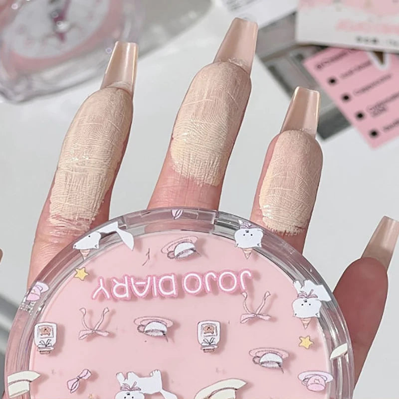 Cute Cat Cushion Cream Foundation Hydrating High Coverage Oil Control Concealer Non-Fading BB Cream Makeup Base Cosmetic