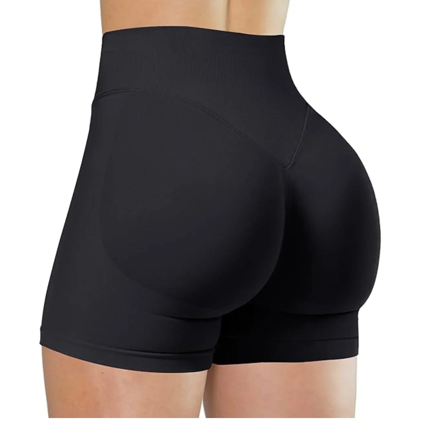 Gym Women's Summer Yoga Shorts High Waist and Hip Lifting Tight and Sexy Solid Color Shorts Fitness Yoga Exercise Leggings