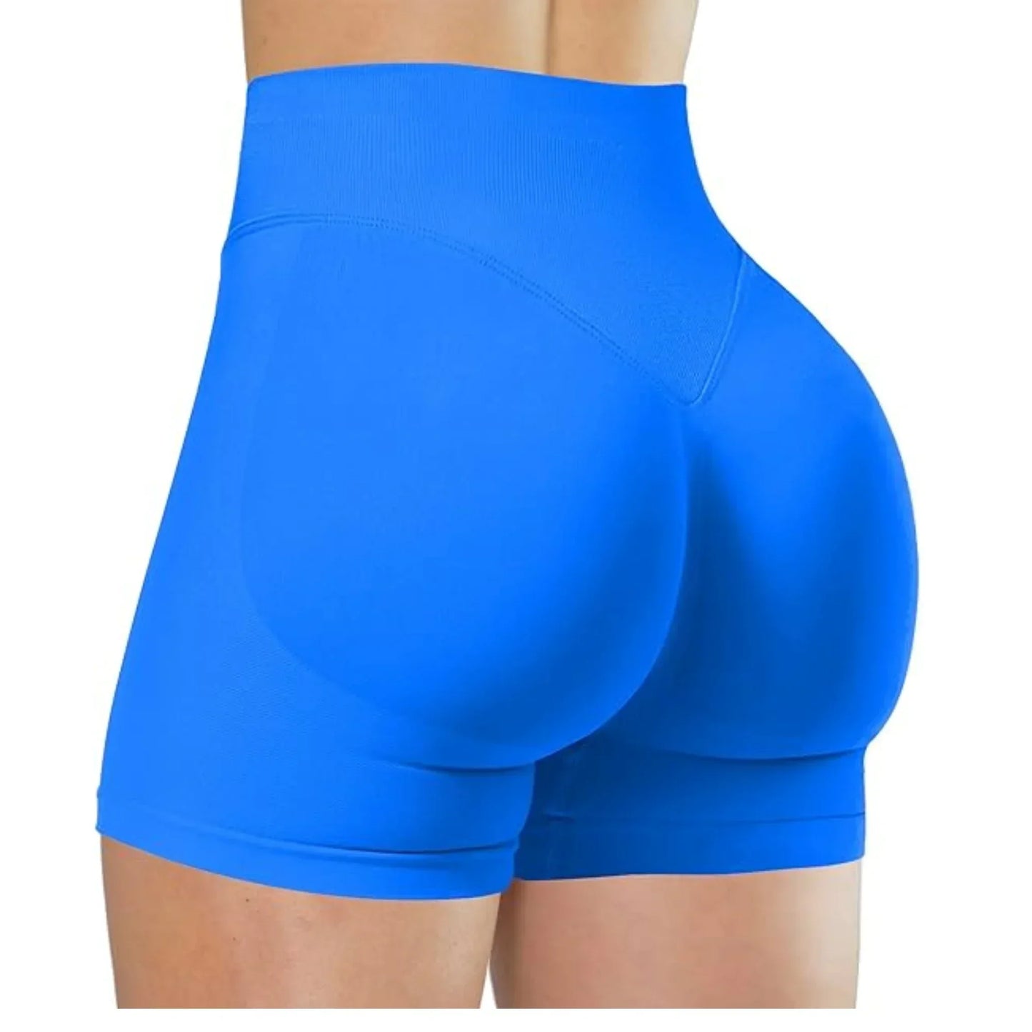Gym Women's Summer Yoga Shorts High Waist and Hip Lifting Tight and Sexy Solid Color Shorts Fitness Yoga Exercise Leggings