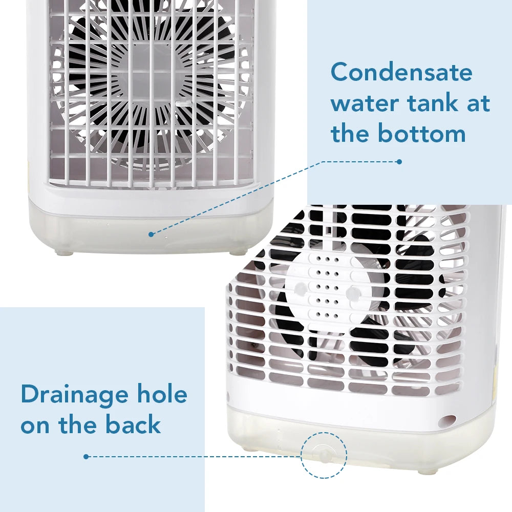 Water cooling fan humidification spray fan small air conditioning office fan home desktop water replenishment humidifier