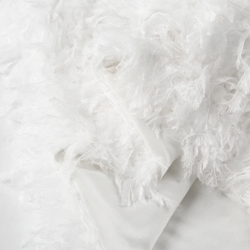 Faux Fur Solid Knitted Women’s Short Chic Y2K Skinny Simple Low Waist Autumn Winter Design Basic Pants