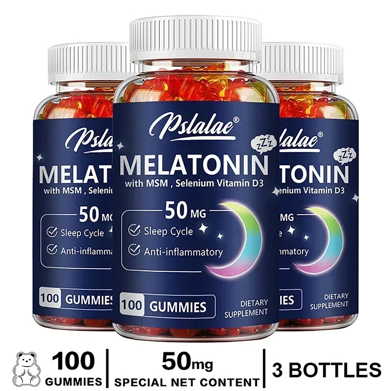 Melatonin Gummies - Helps You Fall Asleep Faster, Improve Sleep Quality, Quick Dissolution, Regulate Biological Clock