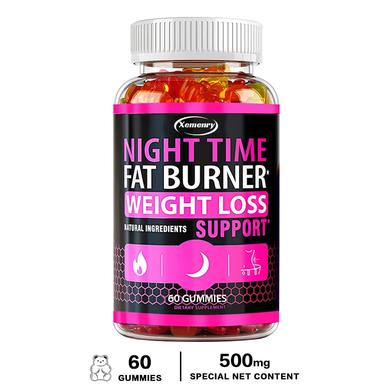 Nighttime Fat Burning Gummies - Fat Burning, Metabolism Boosting, Healthy Weight Management