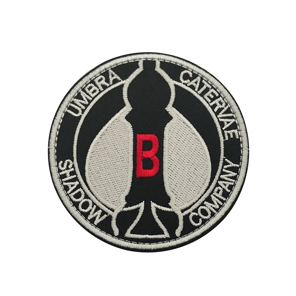 Call of Duty Ghost Mask Armband  16 COD16 19 Shadow Team Morale Emblem Tactical Accessories Embroidered Patches Backpack Sticker