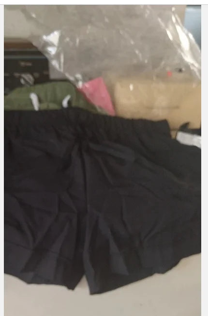 Women Shorts Summer Loose Solid Color Elastic Waist Drawstring Pockets Fashionable woman's Shorts Dropshipping Sale YDS7088